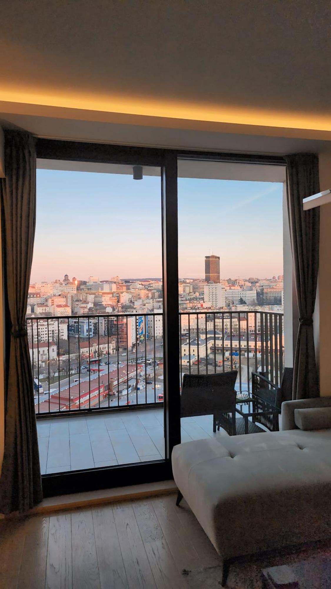 Belgrade Waterfront 16Th Fl Lux Apt. W/ City View Esterno foto